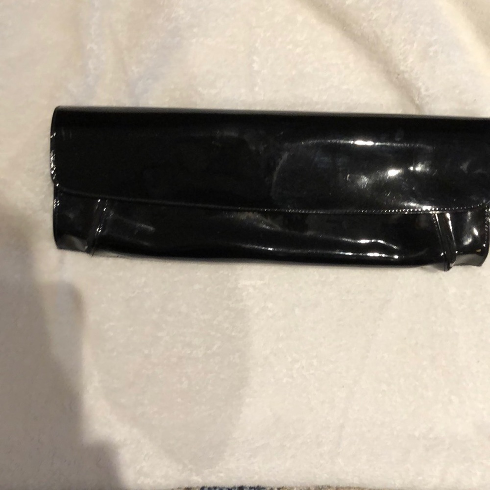 Clutch patent leather